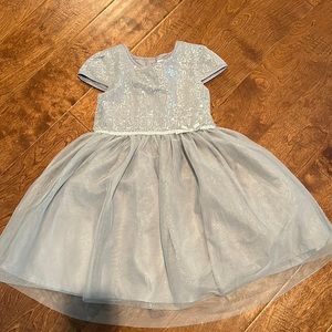Silver girls toddler dress (size 5t)
